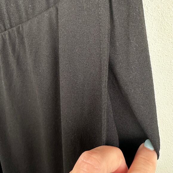 NEW Masai Trouser Pant Patricia Culotte Casual Loose Crepe Black Large Lagenlook - Picture 7 of 13